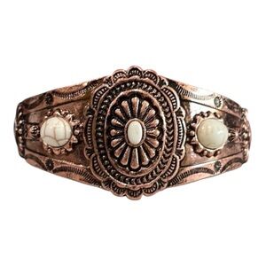 Rockford WHITE COPPERTONE STRETCH BRACELET